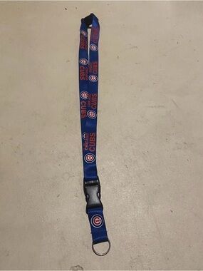 MLB Chicago Cubs Blue and Red Lanyard